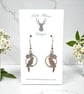 Charm Earrings - Parrot in Hoop