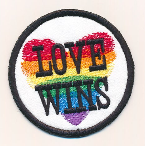 Love Wins Embroidered patch for jackets, sweatshirts, bags & more
