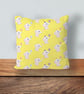 Children's Cushion, Nursery Mini Cushion, Handmade Cushion-Elephants-Lemon-SMC91
