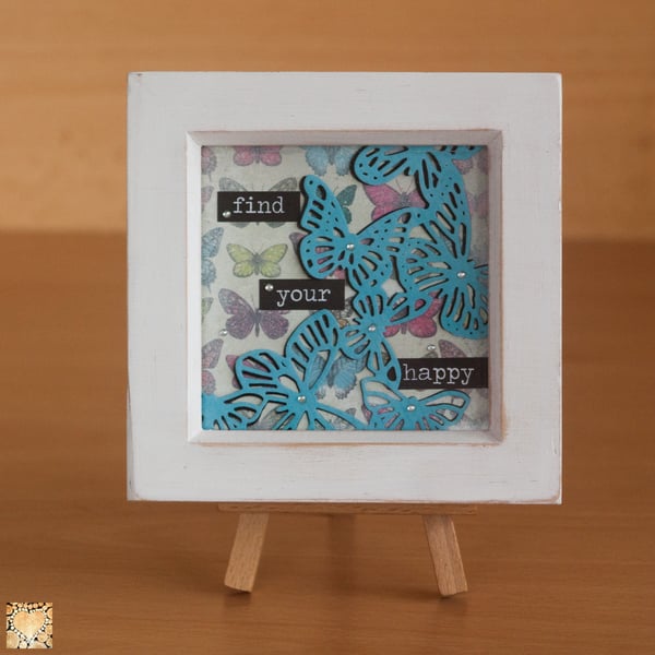 Collage Framed Butterfly Art Find Your Happy