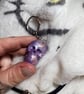 Resin skull keyring 