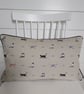 Sophie Allport Cats  Cushion with black piping
