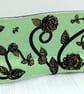 Handmade Fused Glass Curved Free Standing Roses Picture - Floral Suncatcher - Image 4