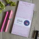 Pink To Do List Notepad – Things To Do Pad with Tear-Off Pages