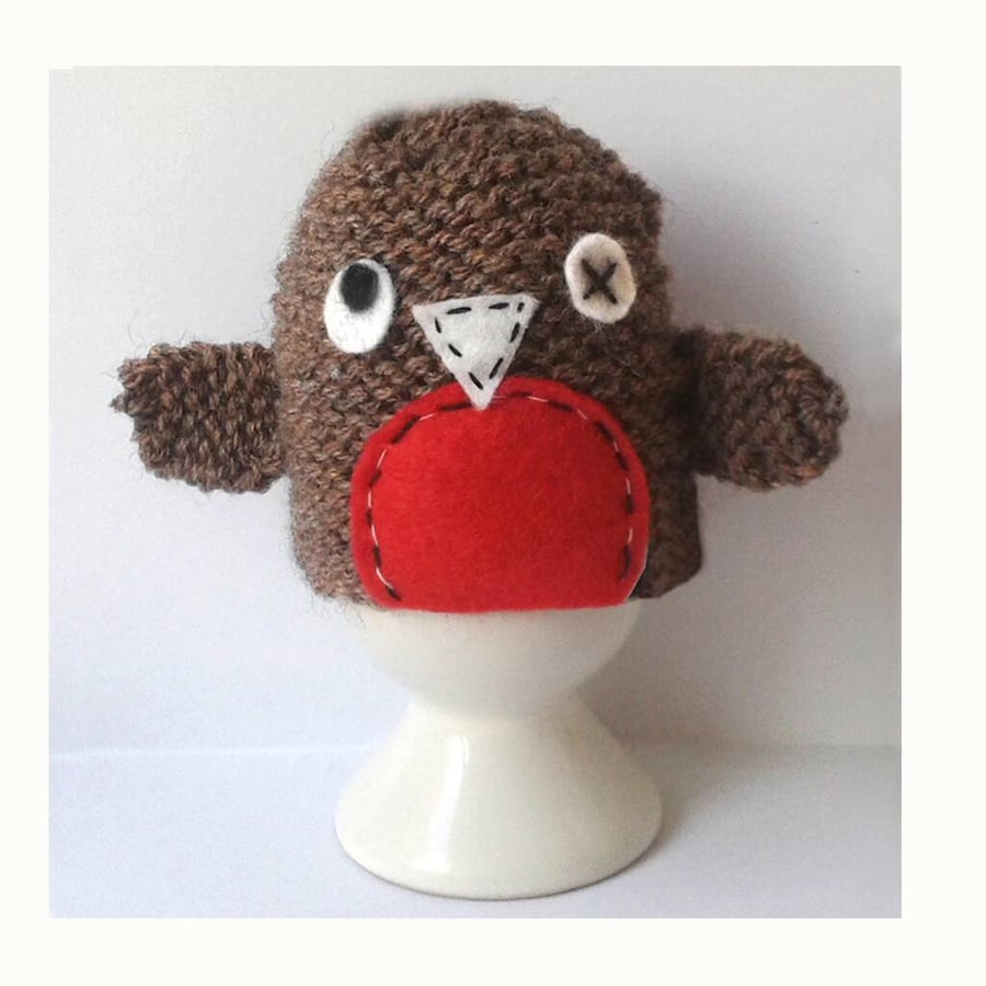 Christmas Robin Knitting Pattern