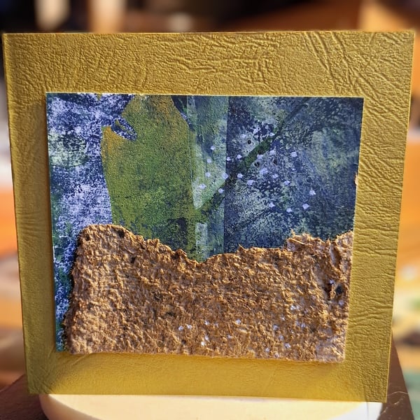 Two Nature inspired 'Nature' cards. 14x14cm. Blank. Original artwork.