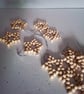 Rustic star decoration made with wooden beads - Image 3