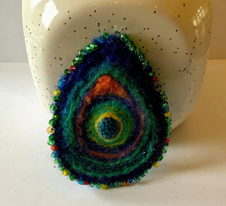  Merino Wool Brooch