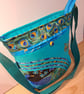 Turquoise green handbag,Peacock  - Image 8
