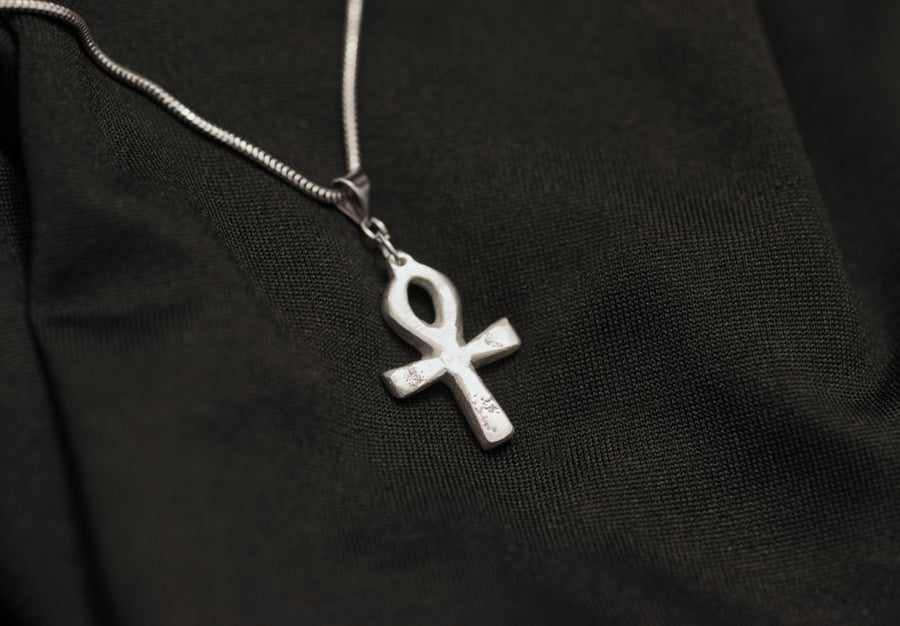 Ankh - Life - Power of Gods  Handmade Fine Silver Pendant