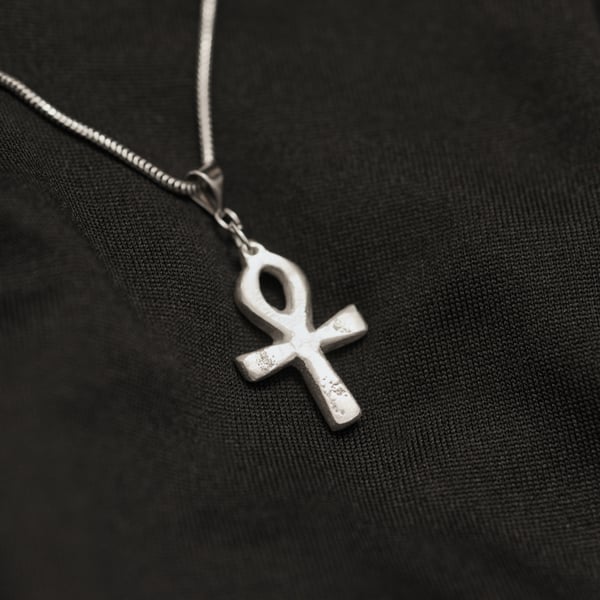 Ankh - Life - Power of Gods  Handmade Fine Silver Pendant