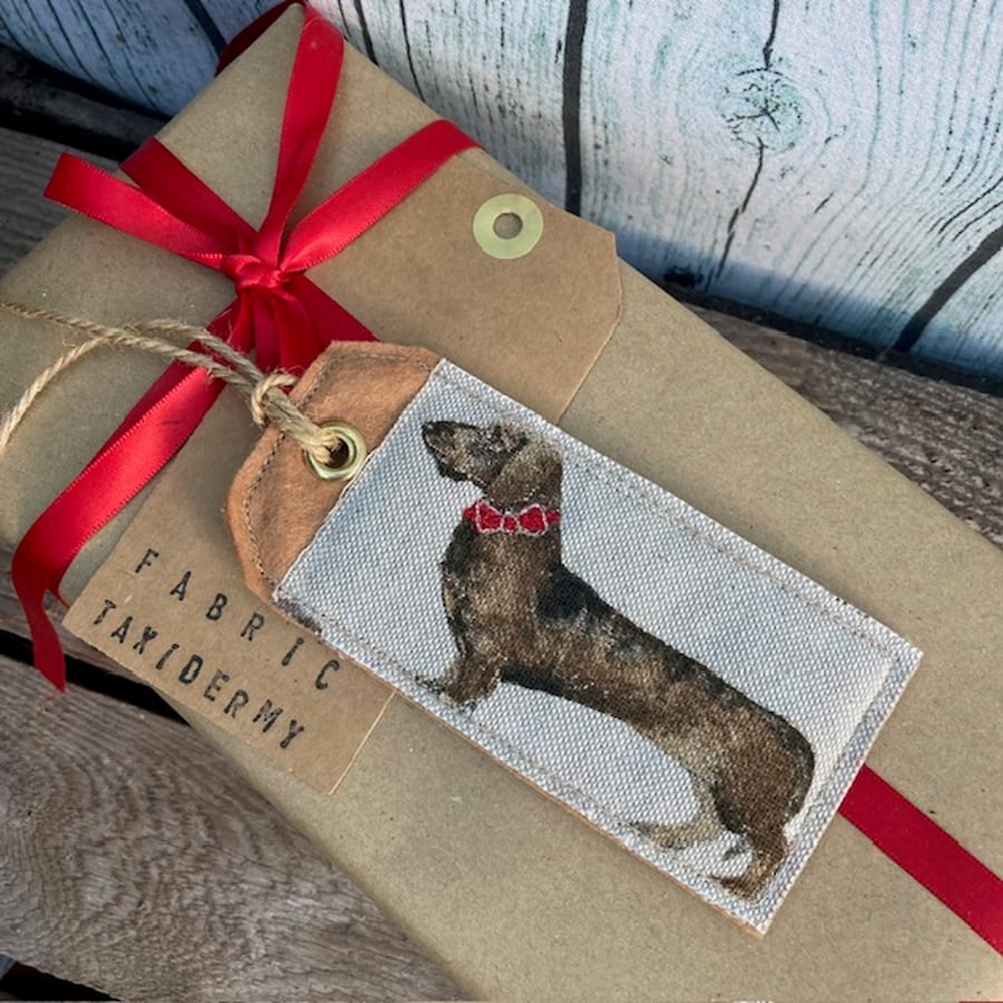 Gift tag (reusable) - Dachshund