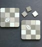 Coaster Set - Two Mosaic Chequerboard Coasters - Image 2