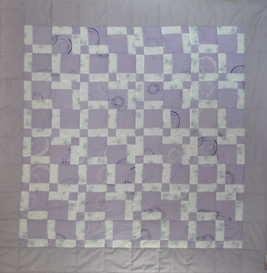 Lap scrap patchwork quilt