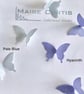 Mini Silk Satin Butterflies in Shades of Blue - Image 2