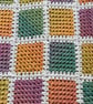Crocheted Patchwork Granny Squares Baby Blanket - Lap Blanket - Image 3