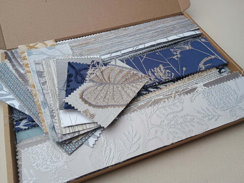 Shimmer Botanicals paper backed fabric offcuts for craft - zero waste materials