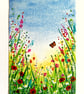 Meadow Flowers small original painting  - Image 2