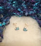 Dainty Heart Faux Opal Ear Studs - Image 6