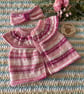 Summer Baby Cardigan & Headband 3-6 Months 