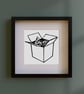 Cat in a Box - Linocut Print - Image 2