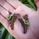 Macrame Fern & Leaf Earrings 