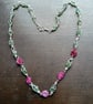 MIXED PINK ROSES - Necklace 