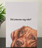 Hungarian Vizsla Dog Card; Birthday, Blank or Personalised. - Image 5