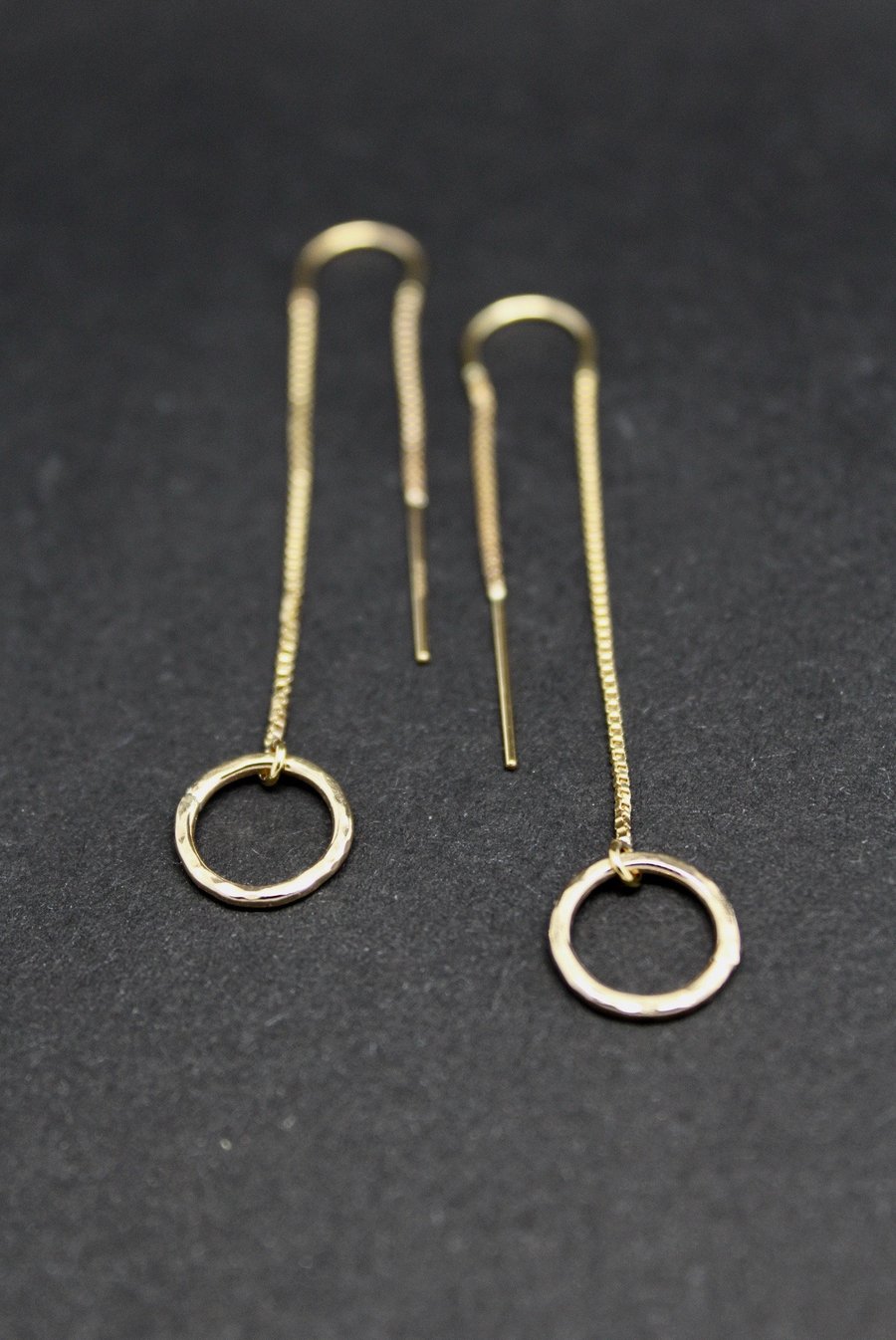 long gold threader earrings, thread earrings gold, gold earrings, ahjewellery