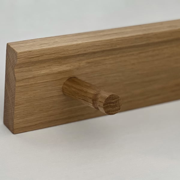 British Oak 3 Peg Rail