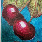 ACEO card "Cherry Ripe"