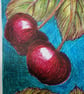 ACEO card "Cherry Ripe"