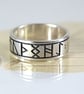 Silver Rune Ring Custom Viking Name Ring - Image 4