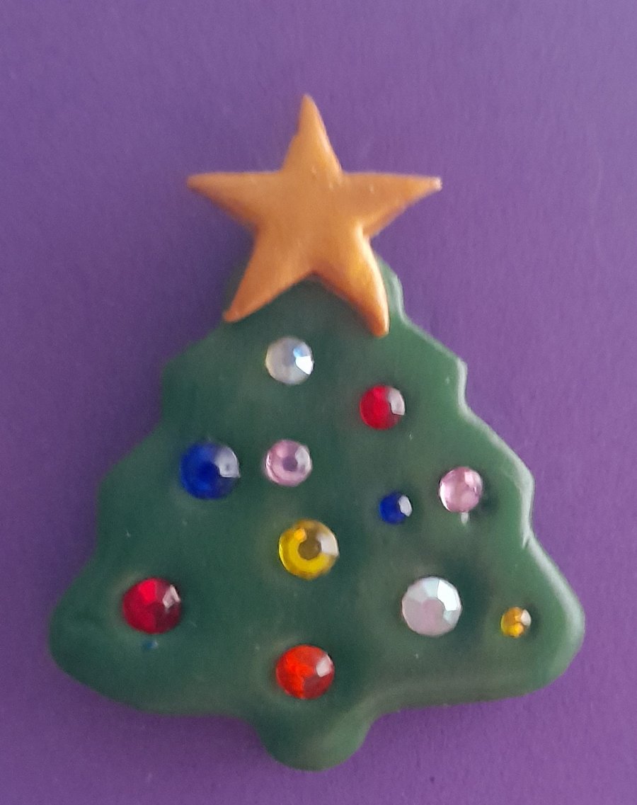 Christmas tree Pin badge