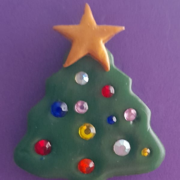 Christmas tree Pin badge