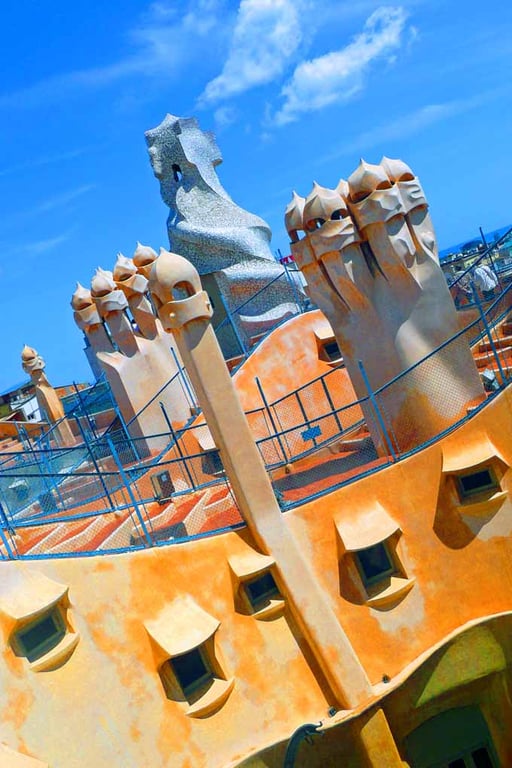 Casa Mila La Pedrera Barcelona Spain 12"x18" Print