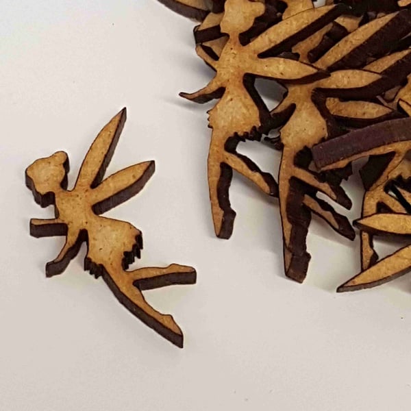 MDF Fairy D 3cm - 40 x Laser cut wooden shape