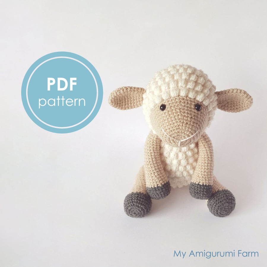 PATTERN: Crochet sheep pattern - Amigurumi sheep pattern - PDF pattern