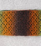 Crochet infinity scarf in natural greens and browns - Image 2