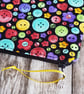Colourful Button Zipper Pouch - Multi Use Zipped Organiser - Image 4