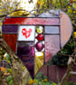 Large Stained Glass Patchwork Heart - Image 3