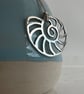 Sterling silver nautilus shell - cut out by hand