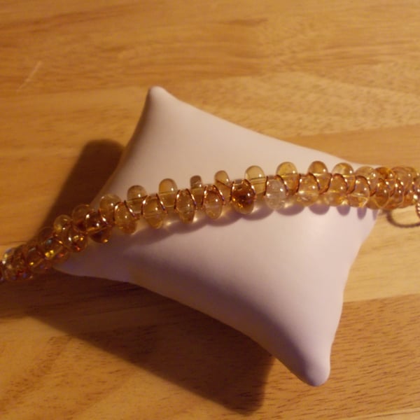 Citrine goddess style bracelet