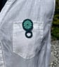 Glasses Holder Brooch - Green