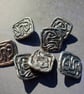 1" 25mm 40L Rare Buttons Antique Silver - Image 6