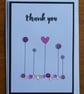 Thank You Card - Pink & Purple Sequins - Image 4