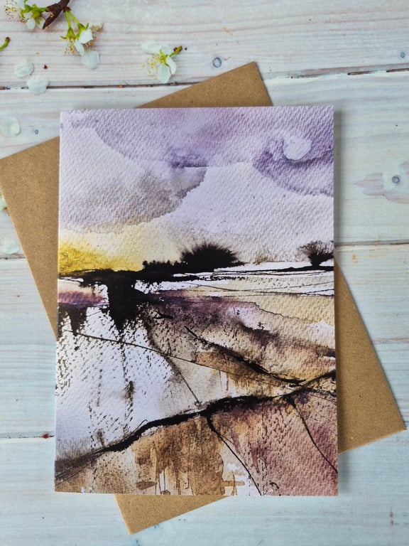 Rooted calm greeting card 