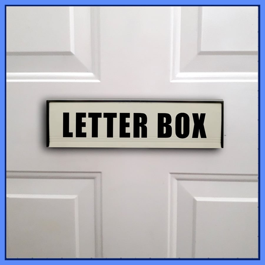 LETTER BOX vinyl letterbox sticker, decal Folksy