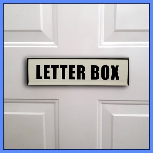 LETTER BOX vinyl letterbox sticker, decal