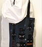 Tote Bag Black Cat Full Moon Stary Nights - Image 4